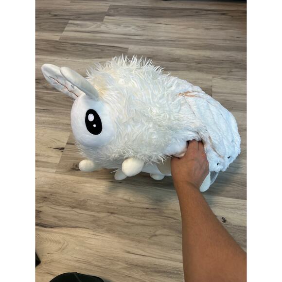 Squishable 24” Large Poodle Moth Plush White Rose Gold Stitching Moth - Picture 1 of 6